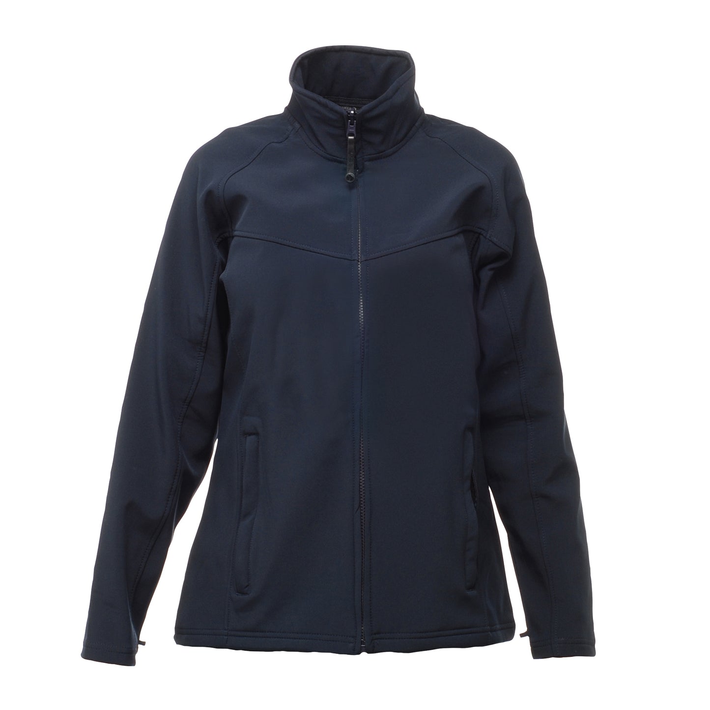 Navy-Navy - Front - Regatta Womens-Ladies Uproar Softshell Jacket (Water Repellent & Wind Resistant)
