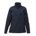 Navy-Navy - Front - Regatta Womens-Ladies Uproar Softshell Jacket (Water Repellent & Wind Resistant)