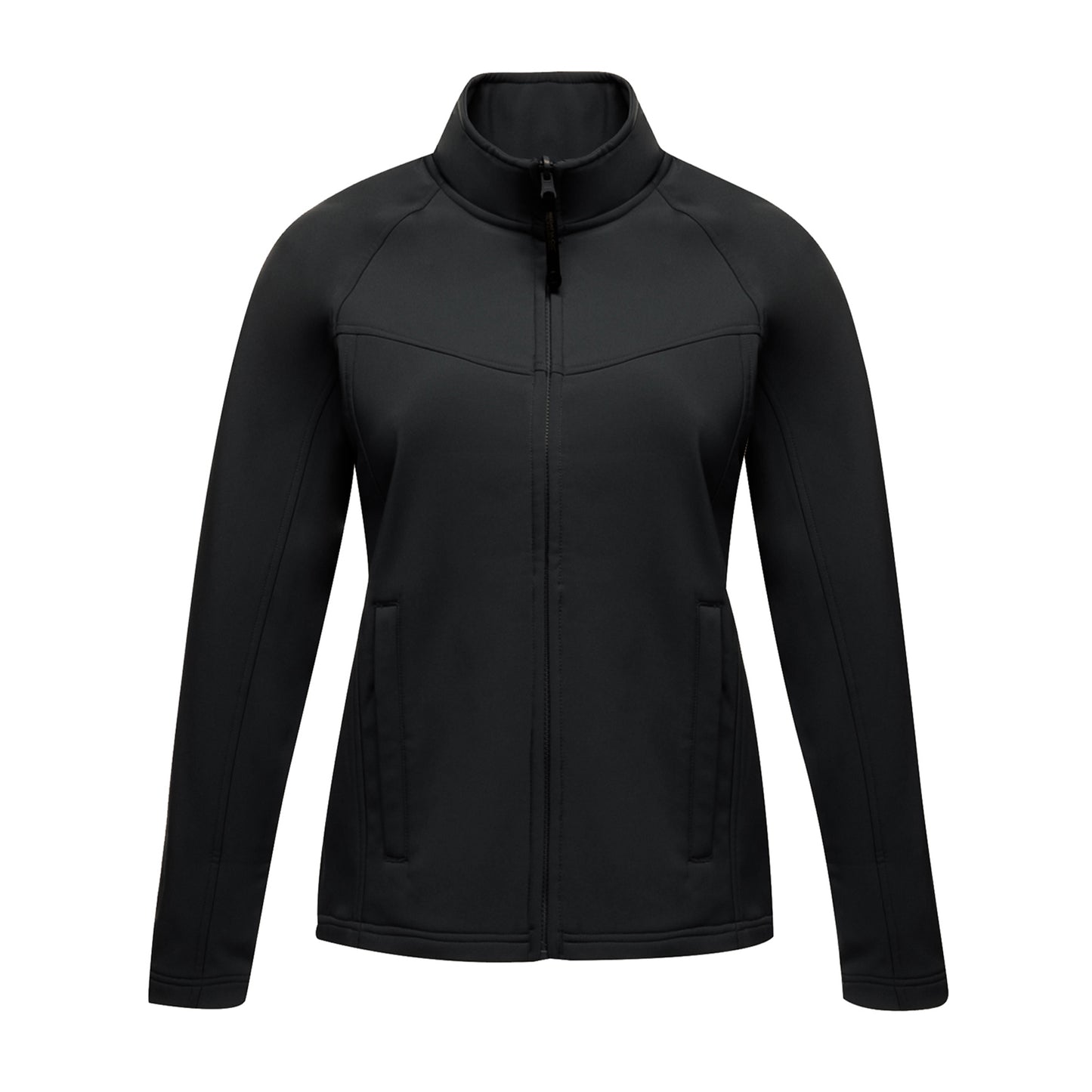 All Black - Front - Regatta Womens-Ladies Uproar Softshell Jacket (Water Repellent & Wind Resistant)