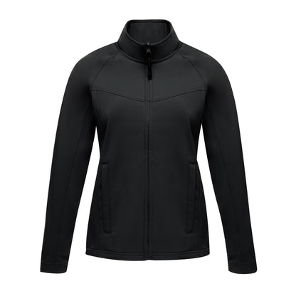 All Black - Front - Regatta Womens-Ladies Uproar Softshell Jacket (Water Repellent & Wind Resistant)