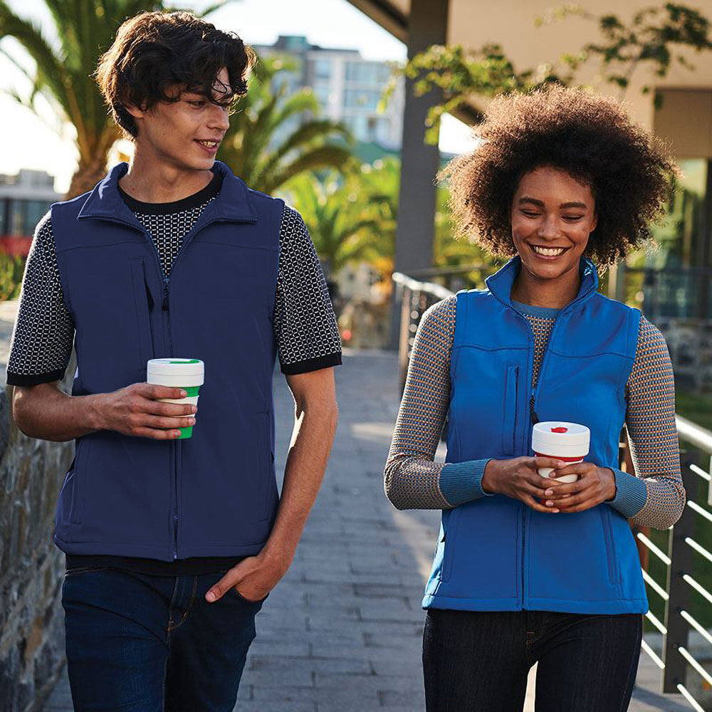 Navy-Navy - Back - Regatta Mens Flux Softshell Bodywarmer - Sleeveless Jacket (Water Repellent & Wind Resistant)