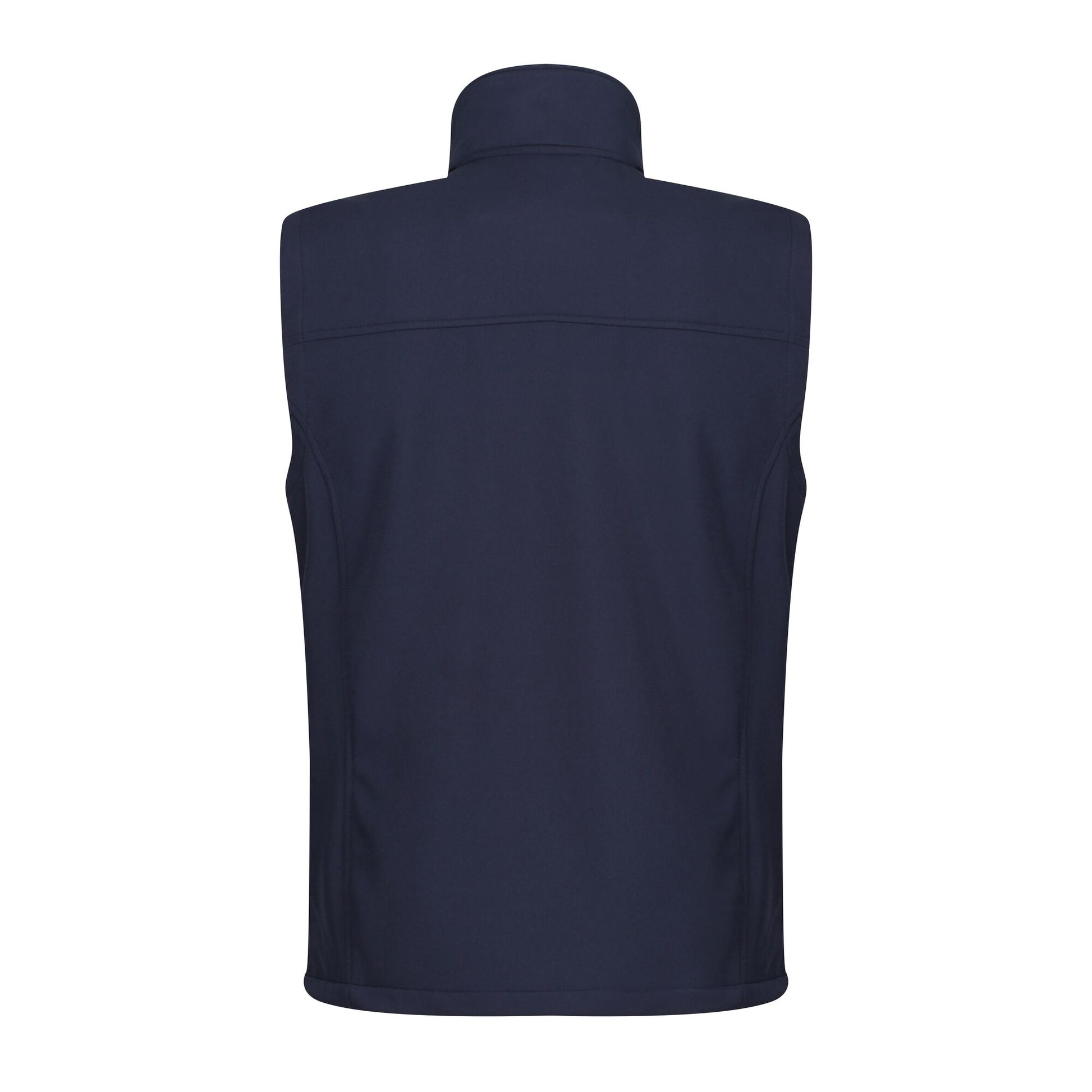 Navy-Navy - Side - Regatta Mens Flux Softshell Bodywarmer - Sleeveless Jacket (Water Repellent & Wind Resistant)