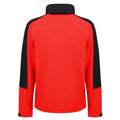Classic Red-Black - Back - Regatta Mens Hydroforce 3-Layer Softshell Jacket (Wind Resistant, Water Repellent & Breathable)