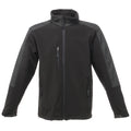 Black-Black - Front - Regatta Mens Hydroforce 3-Layer Softshell Jacket (Wind Resistant, Water Repellent & Breathable)