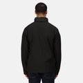 Black-Black - Back - Regatta Mens Hydroforce 3-Layer Softshell Jacket (Wind Resistant, Water Repellent & Breathable)