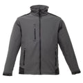 Seal Grey-Black - Front - Regatta Mens Sandstorm Hardwearing Workwear Softshell Jacket (water Repellent)