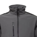 Seal Grey-Black - Back - Regatta Mens Sandstorm Hardwearing Workwear Softshell Jacket (water Repellent)