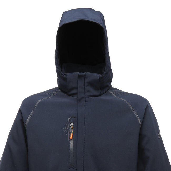 Navy - Back - Regatta Mens X-Pro Repeller Softshell Jacket (water Repellent)