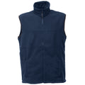 Navy - Front - Regatta Mens Haber II 250 Series Anti-pill Fleece Bodywarmer - Sleeveless Jacket