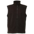 Black - Front - Regatta Mens Haber II 250 Series Anti-pill Fleece Bodywarmer - Sleeveless Jacket