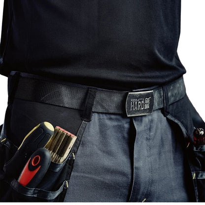 Black - Side - Regatta Mens Premium Workwear Belt With Stretch