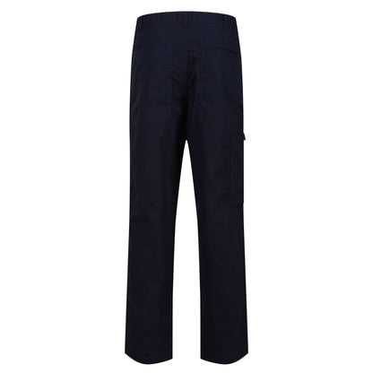 Navy - Back - Regatta Mens Sports New Lined Action Trousers