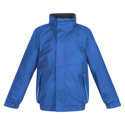 Royal-Navy - Front - Regatta Kids Unisex Thermoguard Fleece Lined Dover Jacket (Windproof & Waterproof)