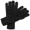 Black - Back - Regatta Unisex Knitted Winter Gloves