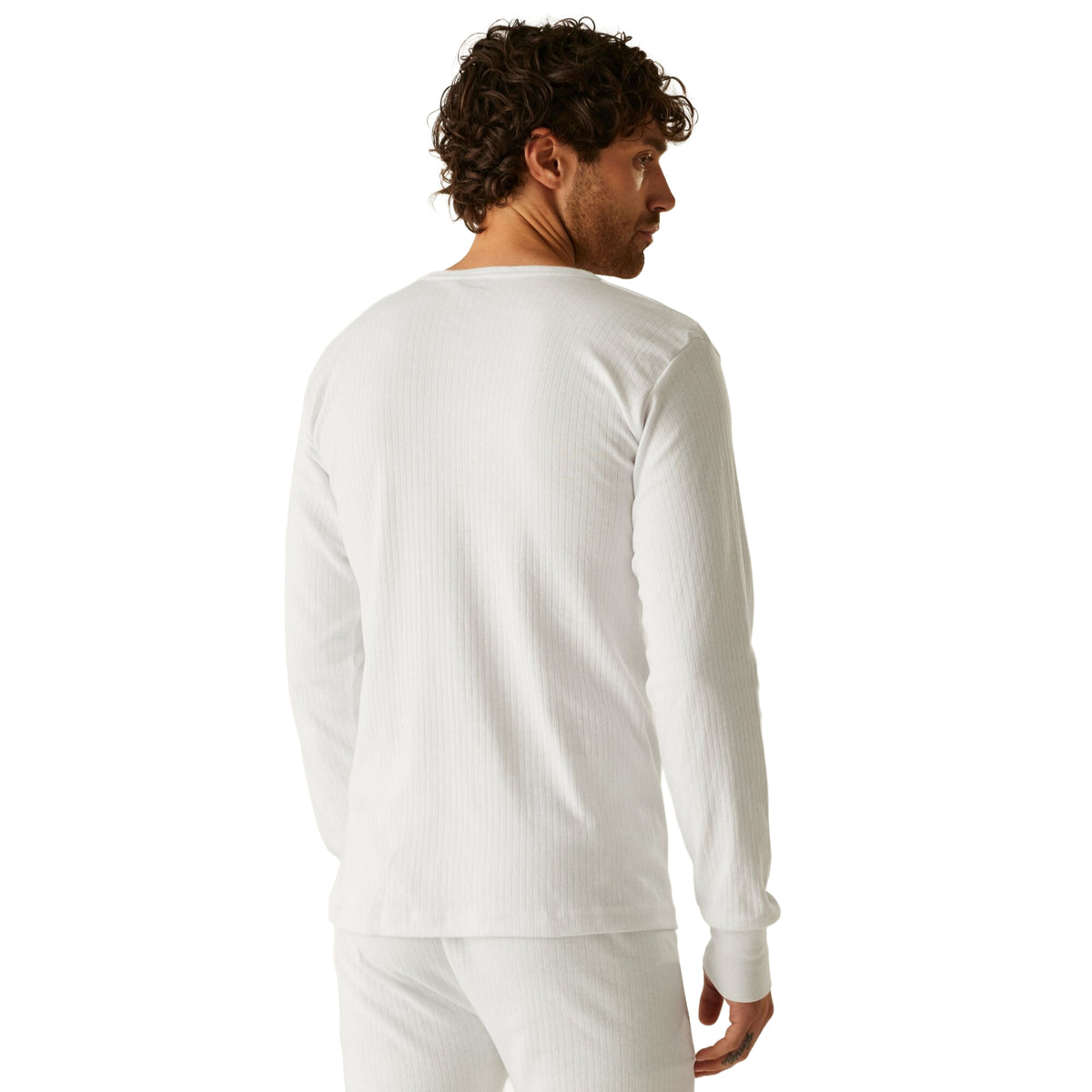 White - Lifestyle - Regatta Thermal Underwear Long Sleeve Vest - Top