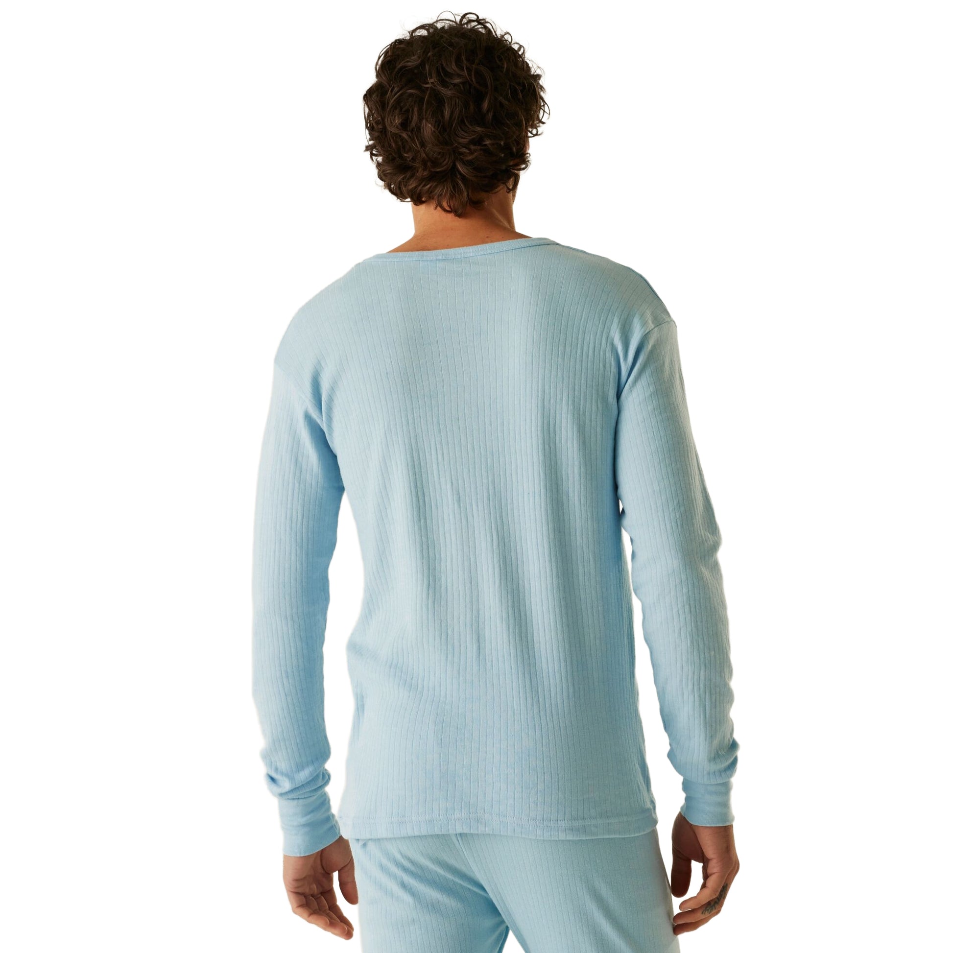 Blue - Lifestyle - Regatta Thermal Underwear Long Sleeve Vest - Top