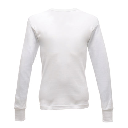 White - Back - Regatta Thermal Underwear Long Sleeve Vest - Top