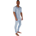 Blue - Side - Regatta Mens Thermal Underwear Long Johns