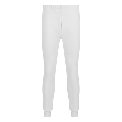 White - Front - Regatta Mens Thermal Underwear Long Johns