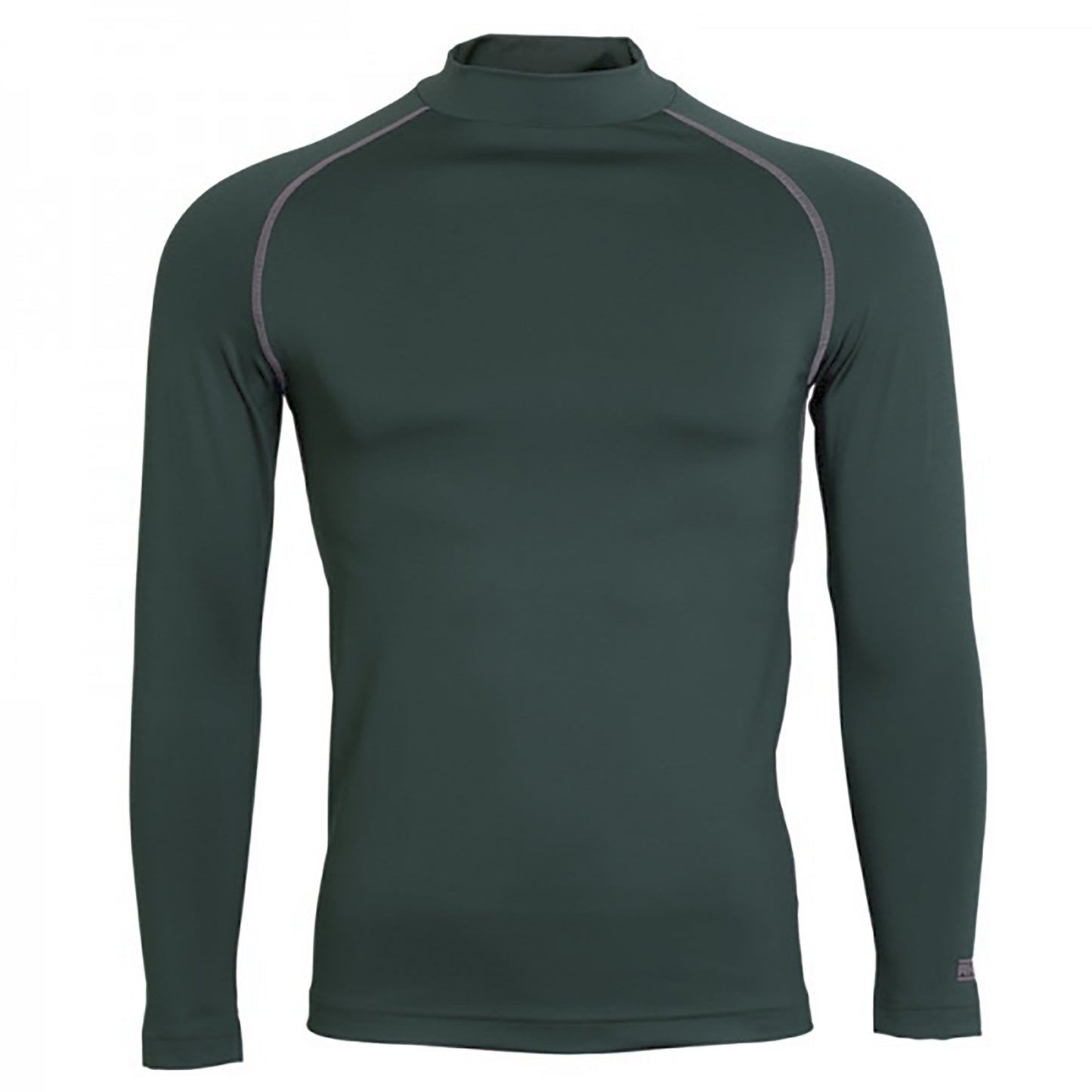 Bottle Green - Front - Rhino Mens Thermal Underwear Long Sleeve Base Layer Vest Top