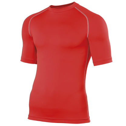 Red - Front - Rhino Mens Sports Base Layer Short Sleeve T-Shirt