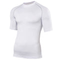 White - Front - Rhino Mens Sports Base Layer Short Sleeve T-Shirt