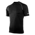 Black Heather - Front - Rhino Mens Sports Base Layer Short Sleeve T-Shirt