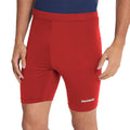 Red - Back - Rhino Mens Sports Base Layer Shorts