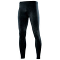 Black Heather - Front - Rhino Mens Sports Base Layer Leggings - Bottoms