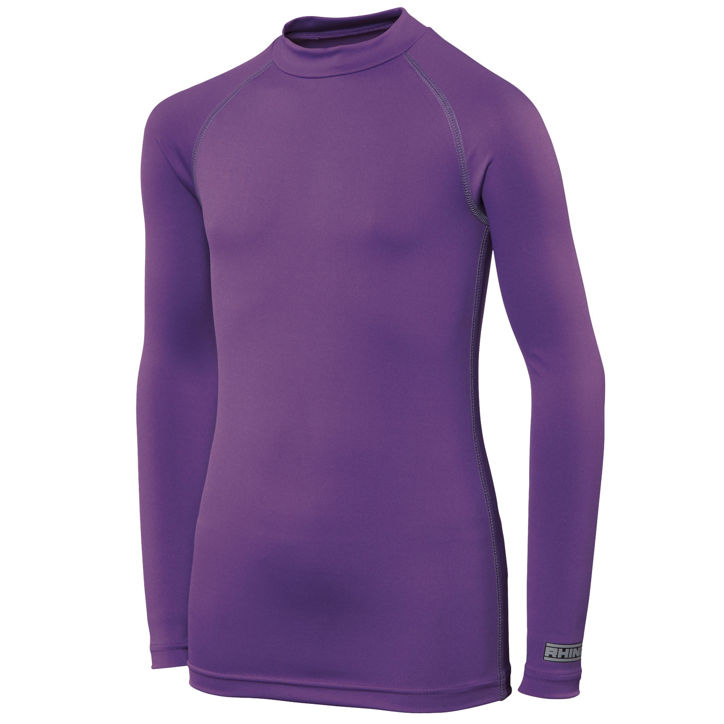 Purple - Front - Rhino Childrens Boys Long Sleeve Thermal Underwear Base Layer Vest Top