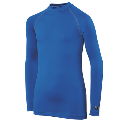 Royal - Front - Rhino Childrens Boys Long Sleeve Thermal Underwear Base Layer Vest Top