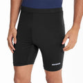 Black - Side - Rhino Childrens Boys Thermal Underwear Sports Base Layer Shorts