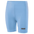 Light Blue - Front - Rhino Childrens Boys Thermal Underwear Sports Base Layer Shorts