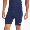 Navy - Close up - Rhino Childrens Boys Thermal Underwear Sports Base Layer Shorts