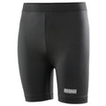 Black - Front - Rhino Childrens Boys Thermal Underwear Sports Base Layer Shorts