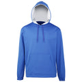 Royal-Grey - Front - Rhino Kids Boys International Sports Performance Training Drawstring Hoodie