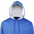 Royal-Grey - Back - Rhino Kids Boys International Sports Performance Training Drawstring Hoodie