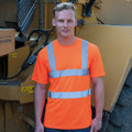 Fluorescent Orange - Back - RTY High Visibility Mens High Vis T-Shirt