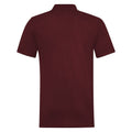 Burgundy - Back - RTY Workwear Mens Pique Knit Heavyweight Polo Shirt (S-10XL) - Extra Large Sizes