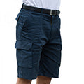 Navy - Back - RTY Workwear Mens Cotton Cargo Shorts