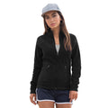 Black - Back - Skinni Fit Ladies-Womens Lightweight Anti Pill Microfleece Jacket