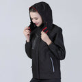 Black - Side - Spiro Womens-Ladies Nero Premium Outdoor Sports Jacket (Waterproof & Breathable)