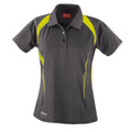 Grey-Lime - Front - Spiro Womens-Ladies Sports Team Spirit Performance Polo Shirt