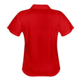 Red-White - Back - Spiro Womens-Ladies Sports Team Spirit Performance Polo Shirt