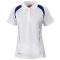 White-Navy - Front - Spiro Womens-Ladies Sports Team Spirit Performance Polo Shirt