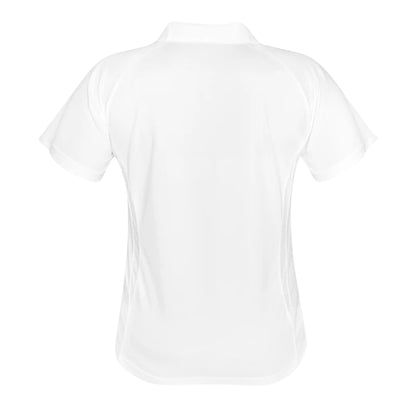 White-Red - Back - Spiro Womens-Ladies Sports Team Spirit Performance Polo Shirt