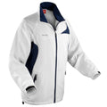 White-Navy - Front - Spiro Mens Micro-Lite Performance Sports Jacket (Water Repellent, Wind Resistant & Breathable)