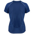 Navy-White - Back - Spiro Womens-Ladies Sports Dash Performance Training T-Shirt