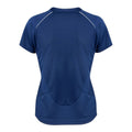 Navy-White - Back - Spiro Mens Sports Dash Performance Training Shirt