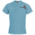 Aqua-Grey - Front - Spiro Mens Sports Dash Performance Training Shirt